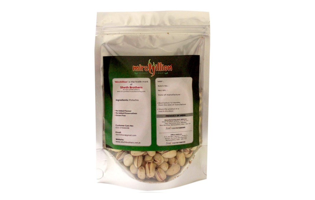 Mirchillion Premium Pistachio    Pack  250 grams